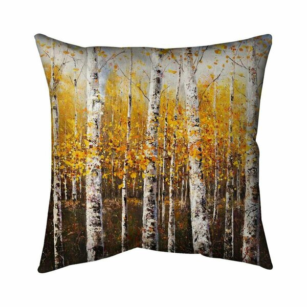 Fondo 26 x 26 in. Birches by Sunny Day-Double Sided Print Indoor Pillow FO2780672
